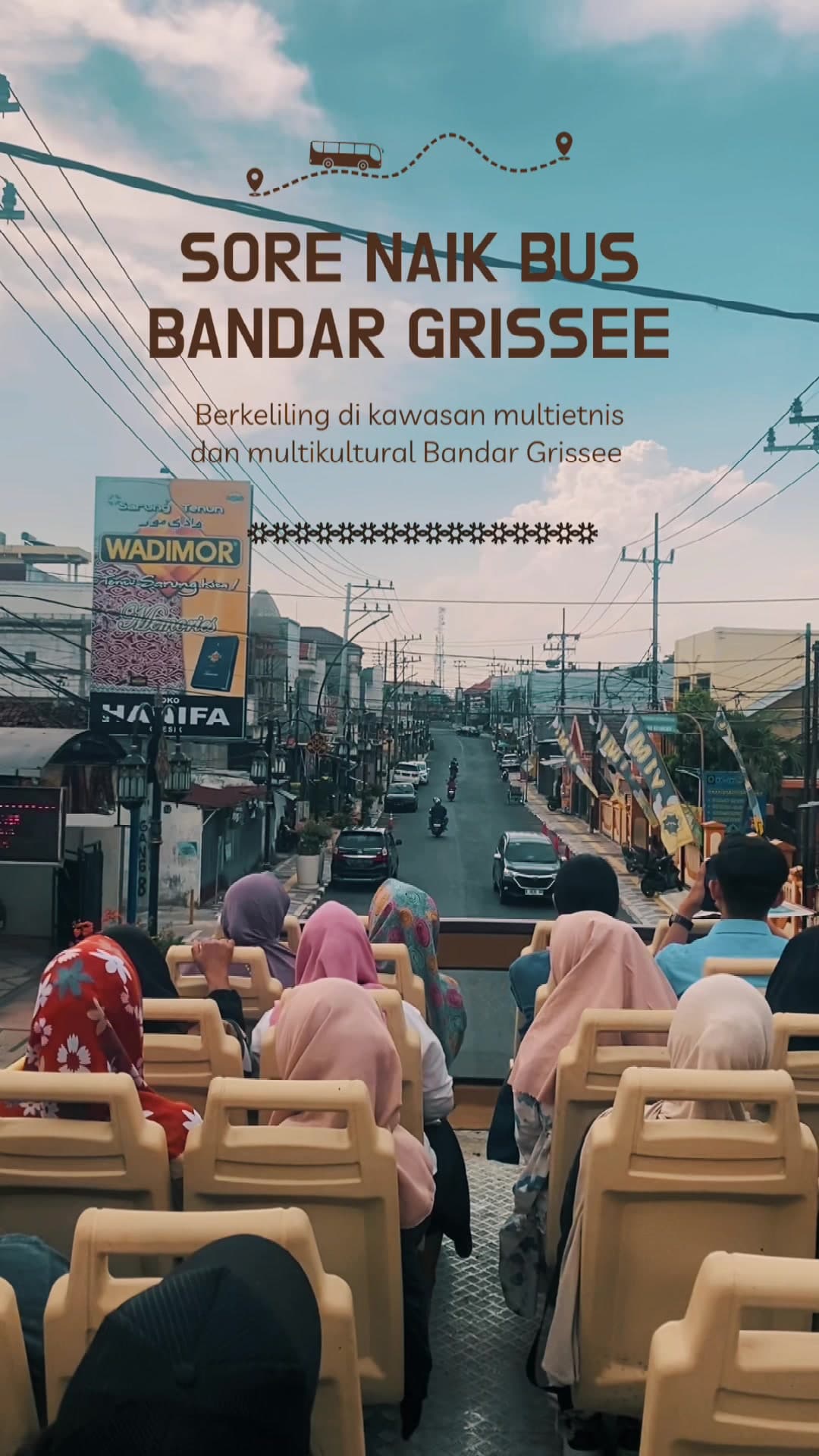 Fun on Bandar Grissee Bus